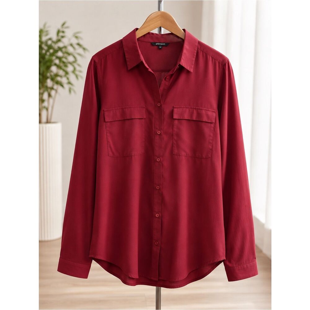 Burgundy dress shirt